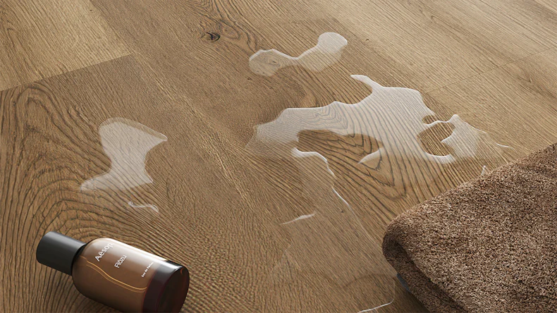 planeo Rigid Klick Vinyl - ObjektPRO Eiche Royale 1,83m lange XL Diele | Trittschalldämmung integr. (SP183-43)