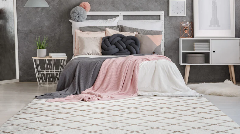 planeo Teppich - Vivica 225 Weiß / Taupe