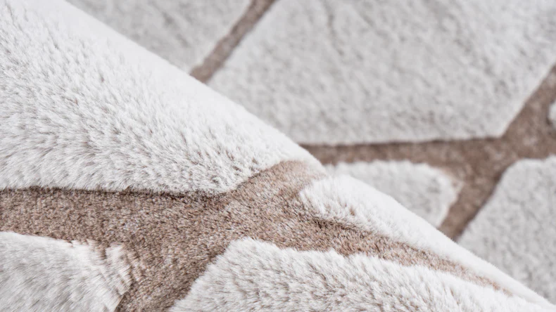 planeo Teppich - Vivica 225 Weiß / Taupe