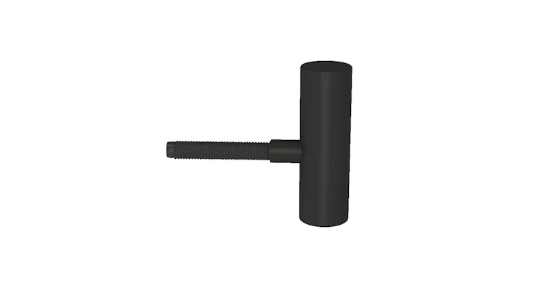 planeo door hinge standard 2-piece matt black (2 pcs.)