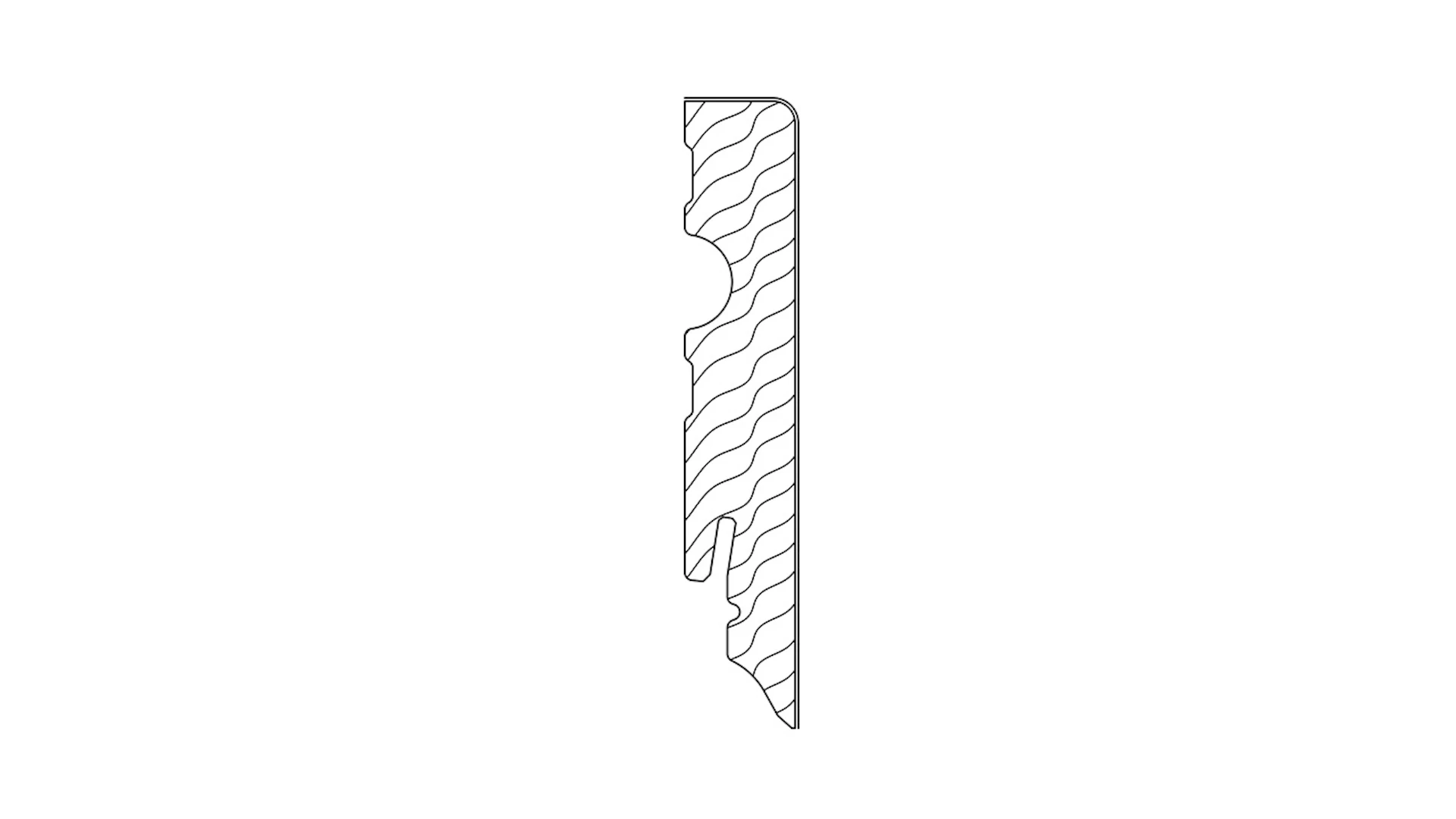 Haro Stecksockelleiste - Dekor Eiche Portland natur 15x80 mm (411252)