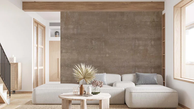 planeo StoneWall Flex - Wandverkleidung Rolltapete Stein Travertin beige