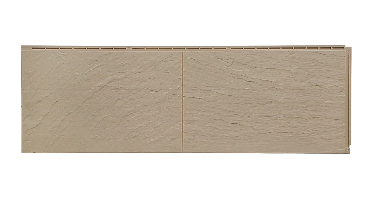 Zierer facade panel slate look SS1 - 1115 x 359 mm grey beige made of GRP