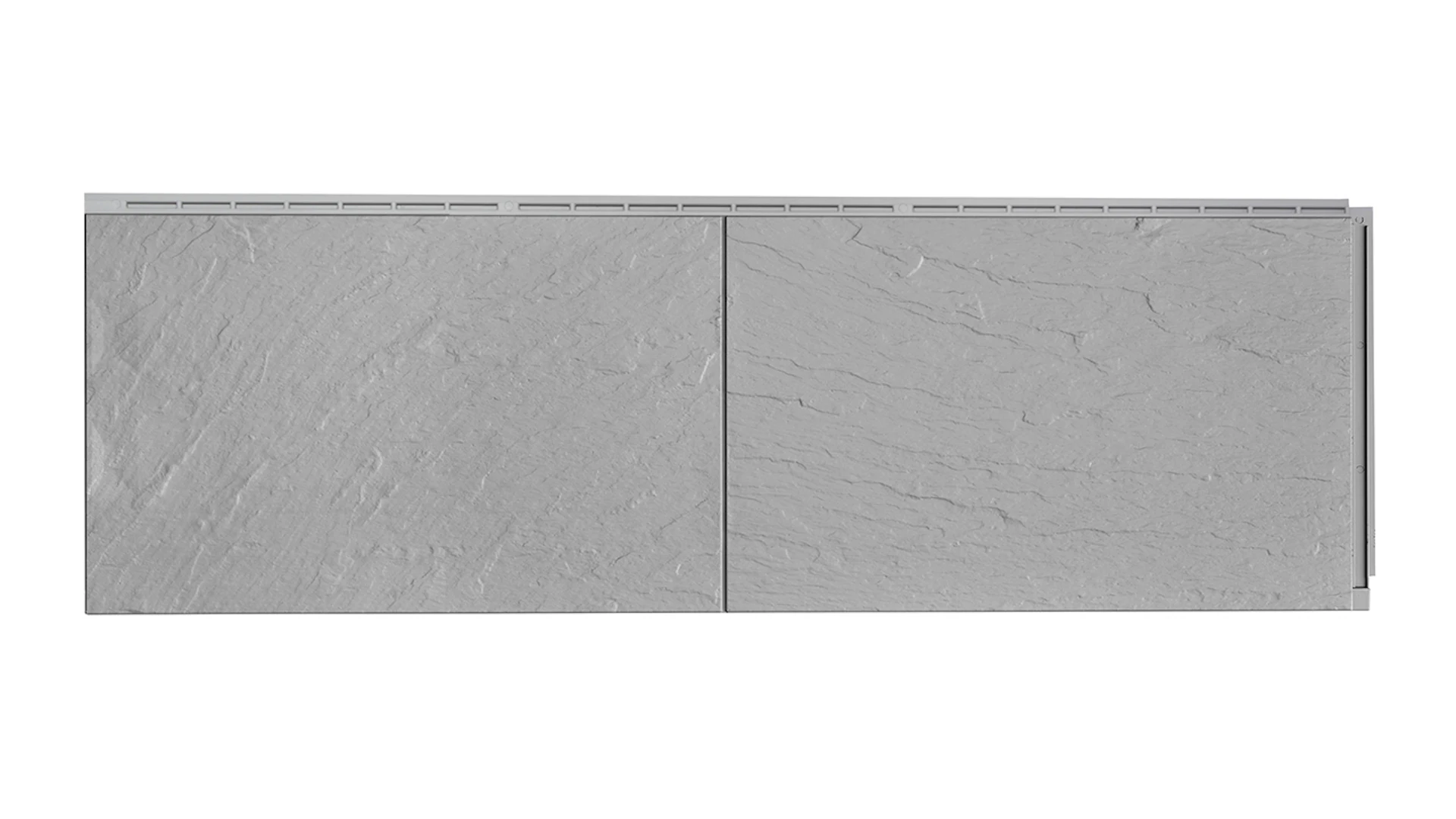 Zierer facade panel slate look SS1 - 1115 x 359 mm signal grey made of GRP