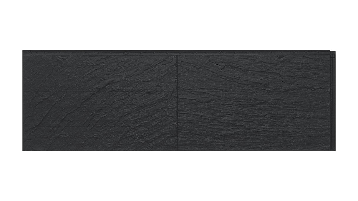 Zierer facade panel slate look SS1 - 1115 x 359 mm deep black made of GRP