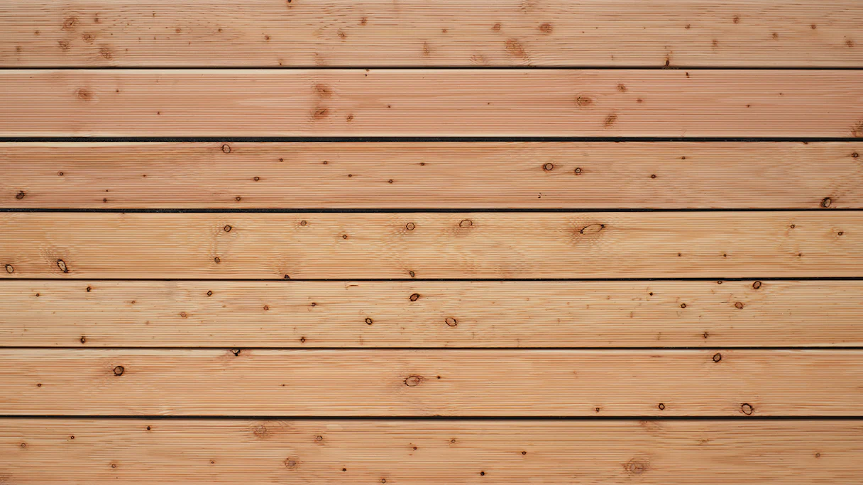 TerraWood Wood Decking European Larch A/B 27 x 145 x 3000mm - grooved/fluted