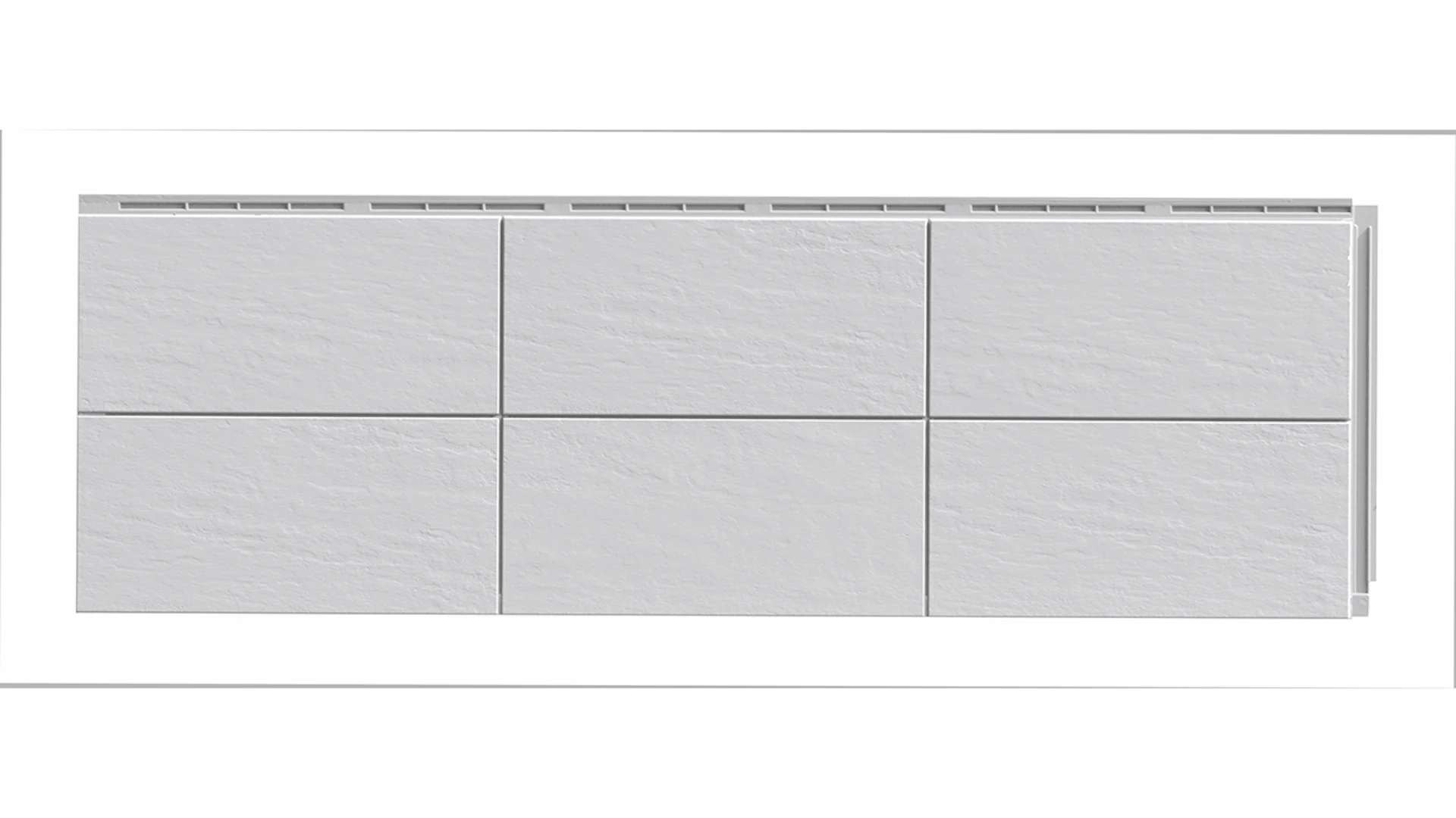 Zierer façade argile Terra - 1115 x 359 mm gris pastel en PRV