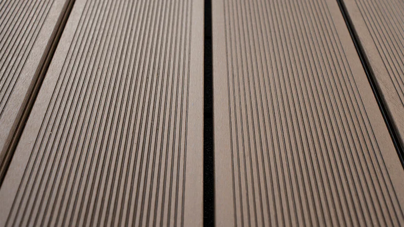 planeo ECO-Line WPC decking board solid wenge - smooth/grooved