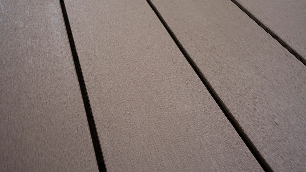 planeo ECO-Line WPC decking board solid wenge - smooth/grooved