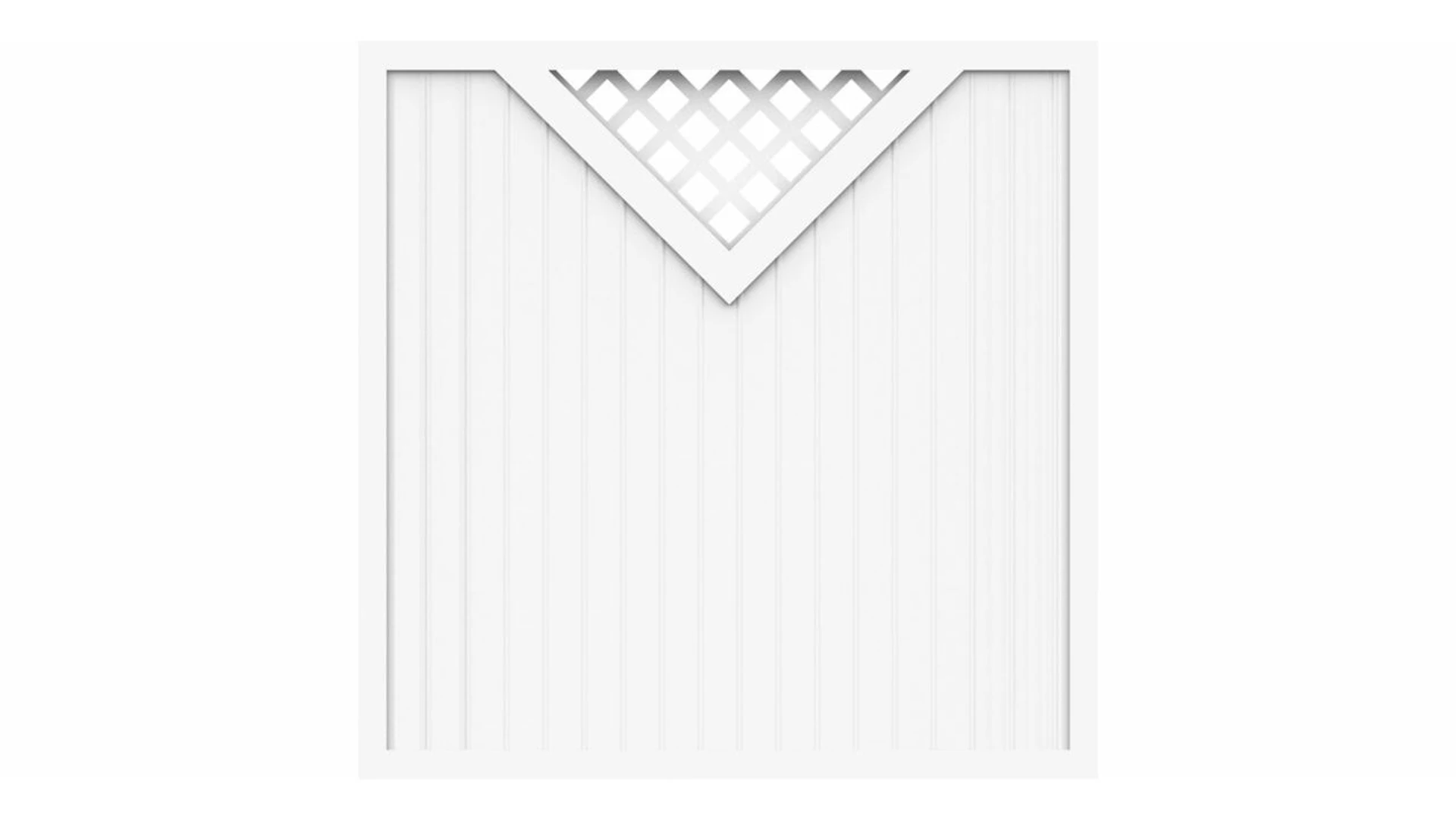 planeo Basic - Clôture Type B 180 x 180 cm blanc