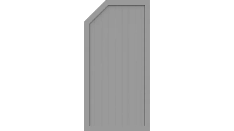 planeo Basic Typ E links 90 x 180 cm Silbergrau