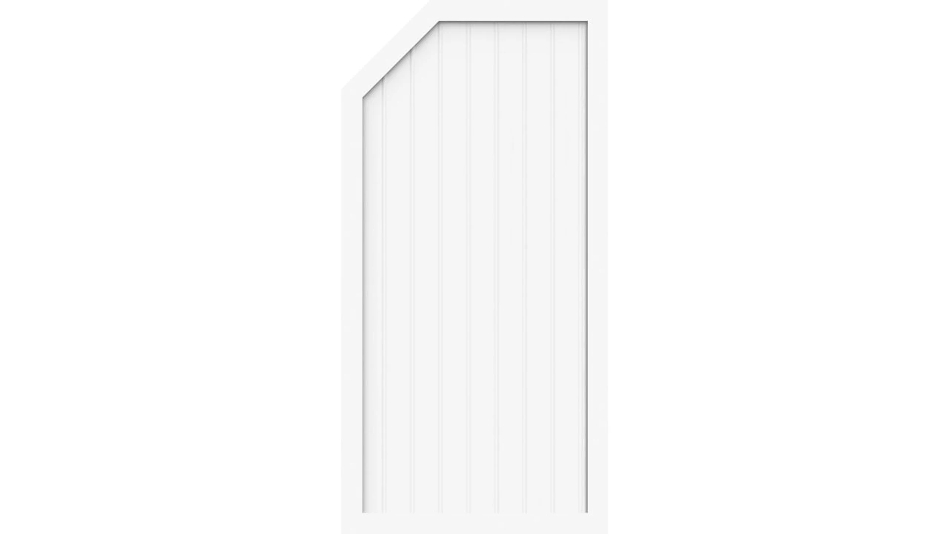 planeo Basic - Brise vue Type E gauche 90 x 180 cm Blanc