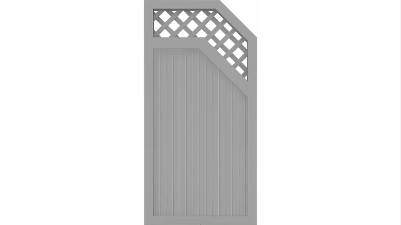 planeo Basic Typ E Rankgitter rechts 90 x 180 cm Silbergrau