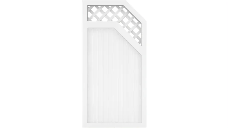 planeo Basic Typ E Rankgitter rechts 90 x 180 cm Weiss