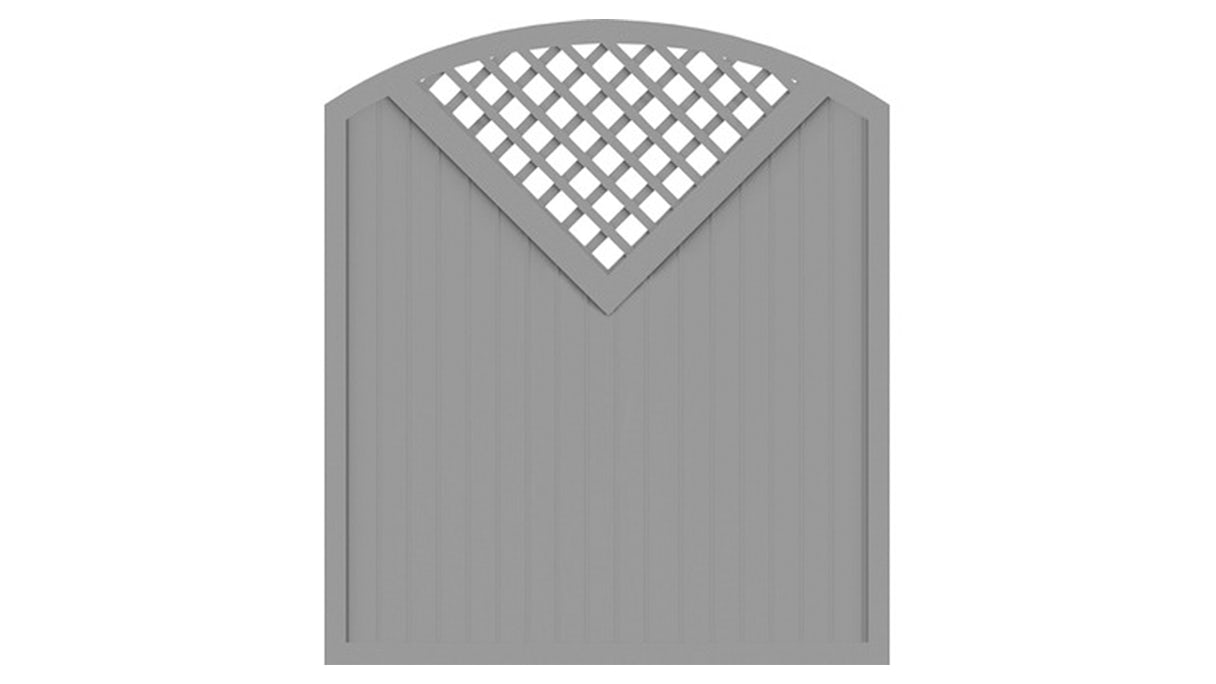planeo Basic - clôture Type G 180 x 205 cm gris argent
