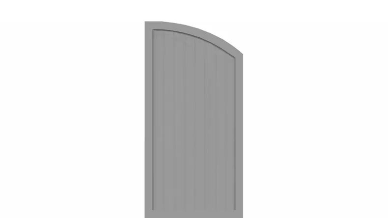 planeo Basic Typ H rechts 90 x 180 cm Silbergrau