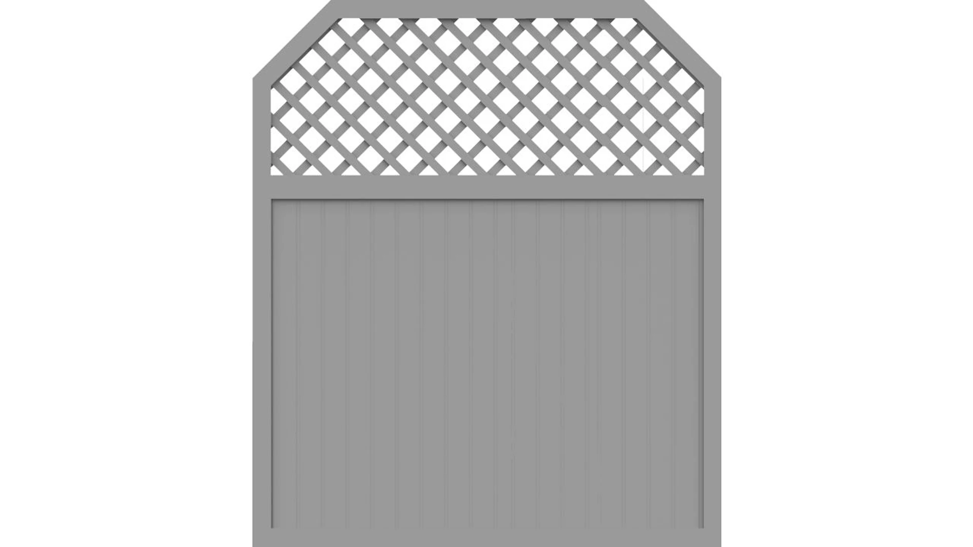 planeo Basic - clôture Type I 180 x 210 cm gris argent