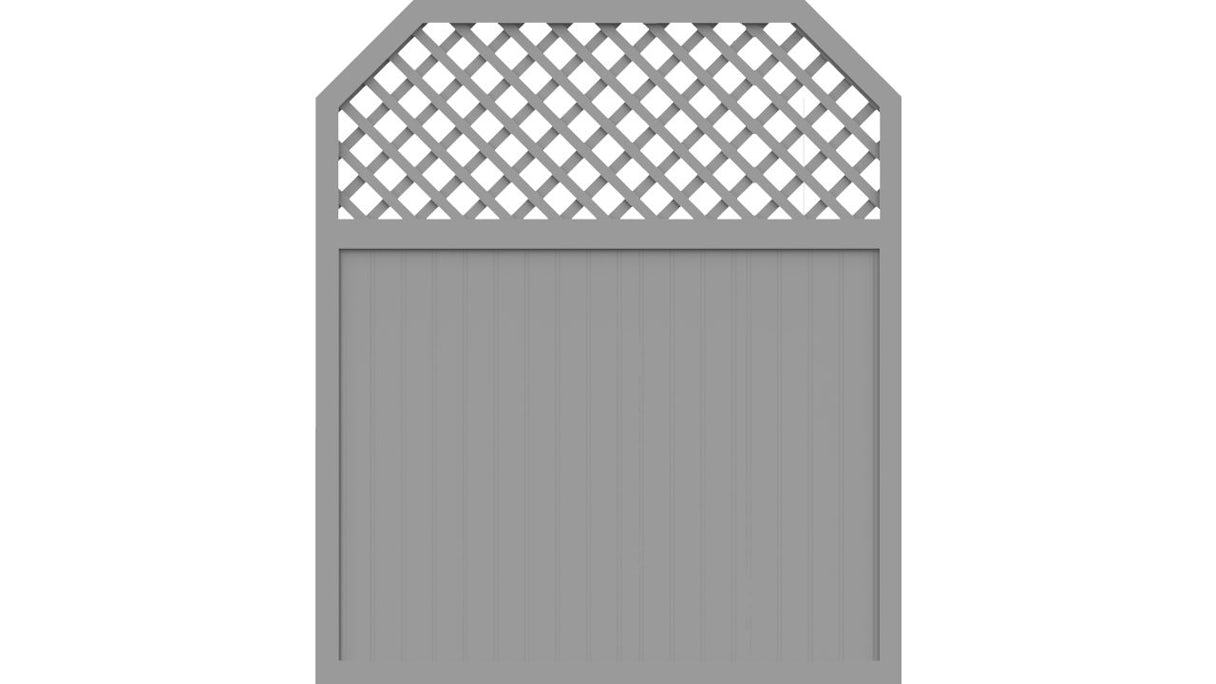 planeo Basic - clôture Type I 180 x 210 cm gris argent