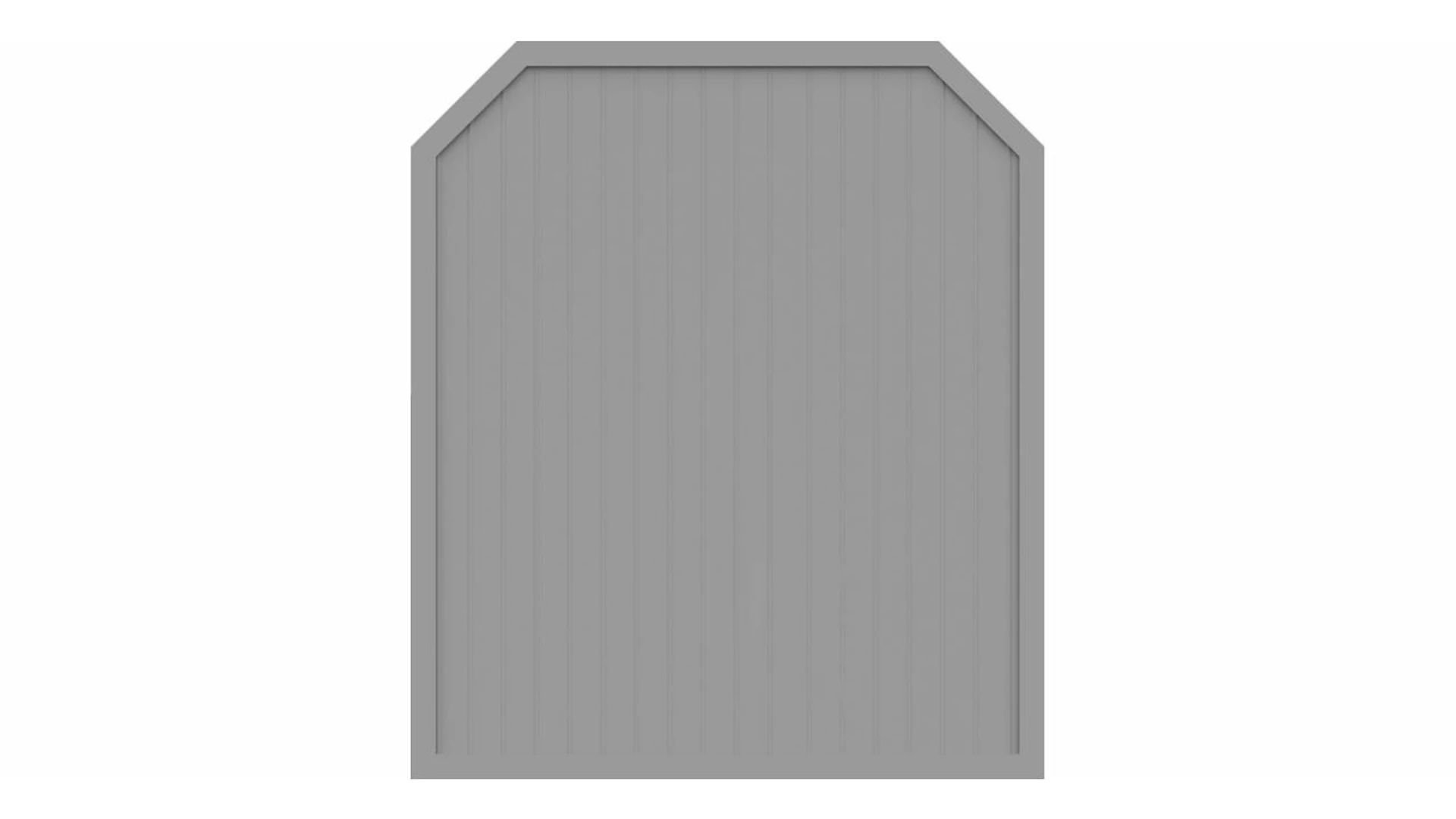 planeo Basic - Clôture Type J 180 x 210 cm gris argent