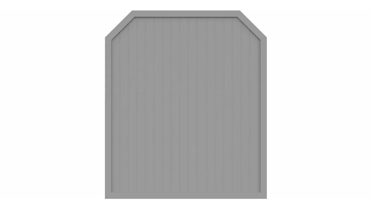 planeo Basic - Clôture Type J 180 x 210 cm gris argent