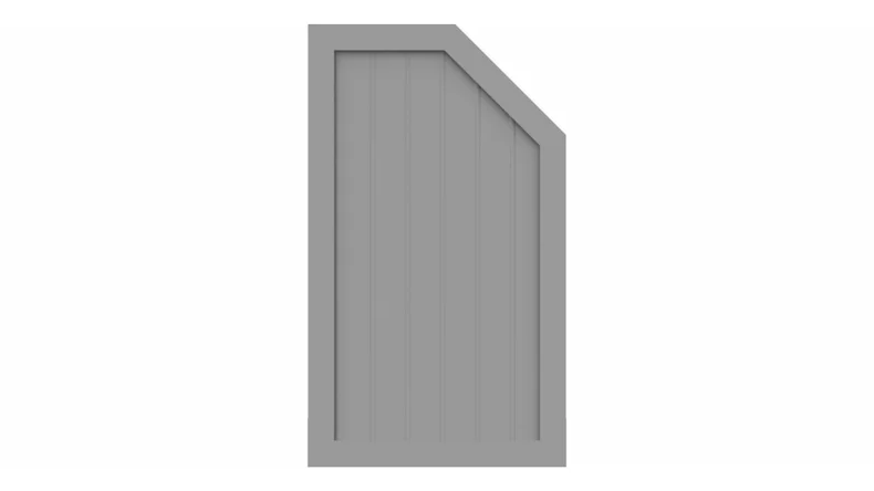 planeo Basic Typ M rechts 70 x 120 cm Silbergrau