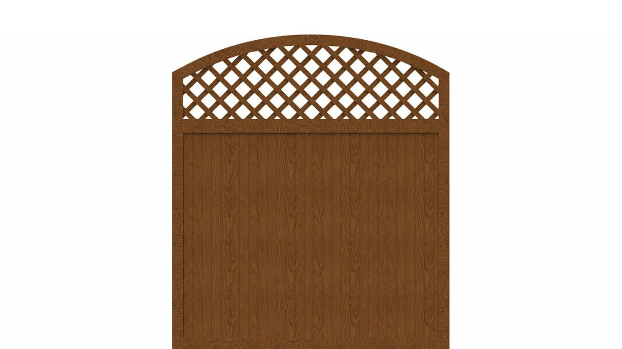 planeo Basic - clôture Type X 180 x 205 cm chêne doré