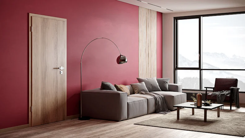 planeo Porte intérieure CPL CPL 1.0 - Ubbo chêne Sonoma 2110 x 610 mm DIN R - ronde RSP Paumelle 2-t