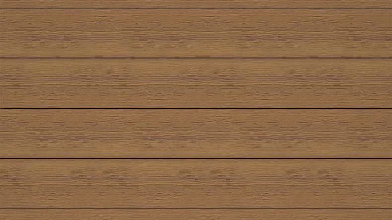 planeo ANTIKWoodline - Listello per terrazza rivestito in WPC CoEx, profilo composito leggero - Teak birmano 3 m - rustico/spazzolato liscio