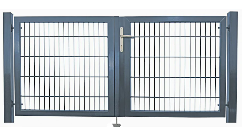 planeo Universaltor medium 2-flg. Anthrazit H 800 x B 3158 mm inkl. Torpfosten