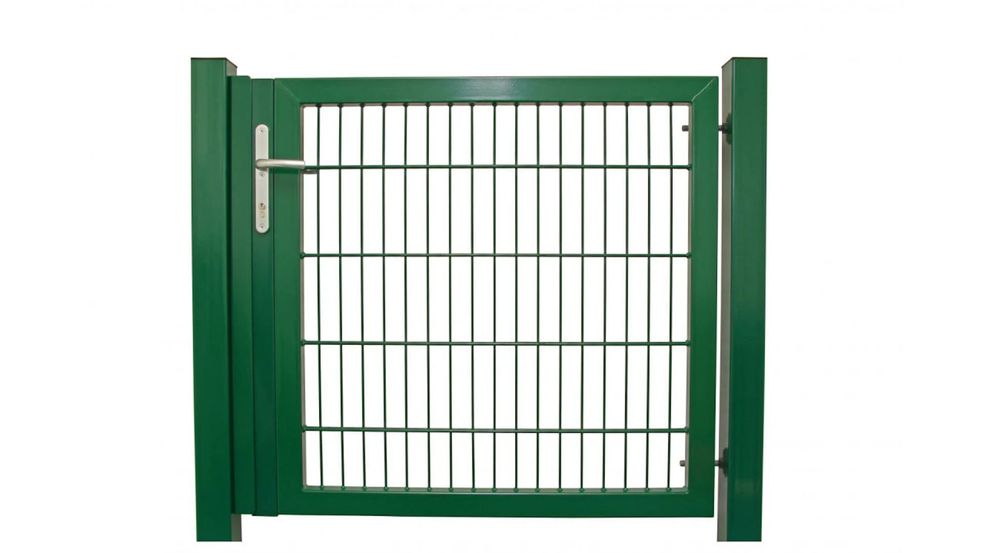 Porte universelle lourde 1 vantail vert mousse H 1200 x L 2125 mm poteaux de porte inclus