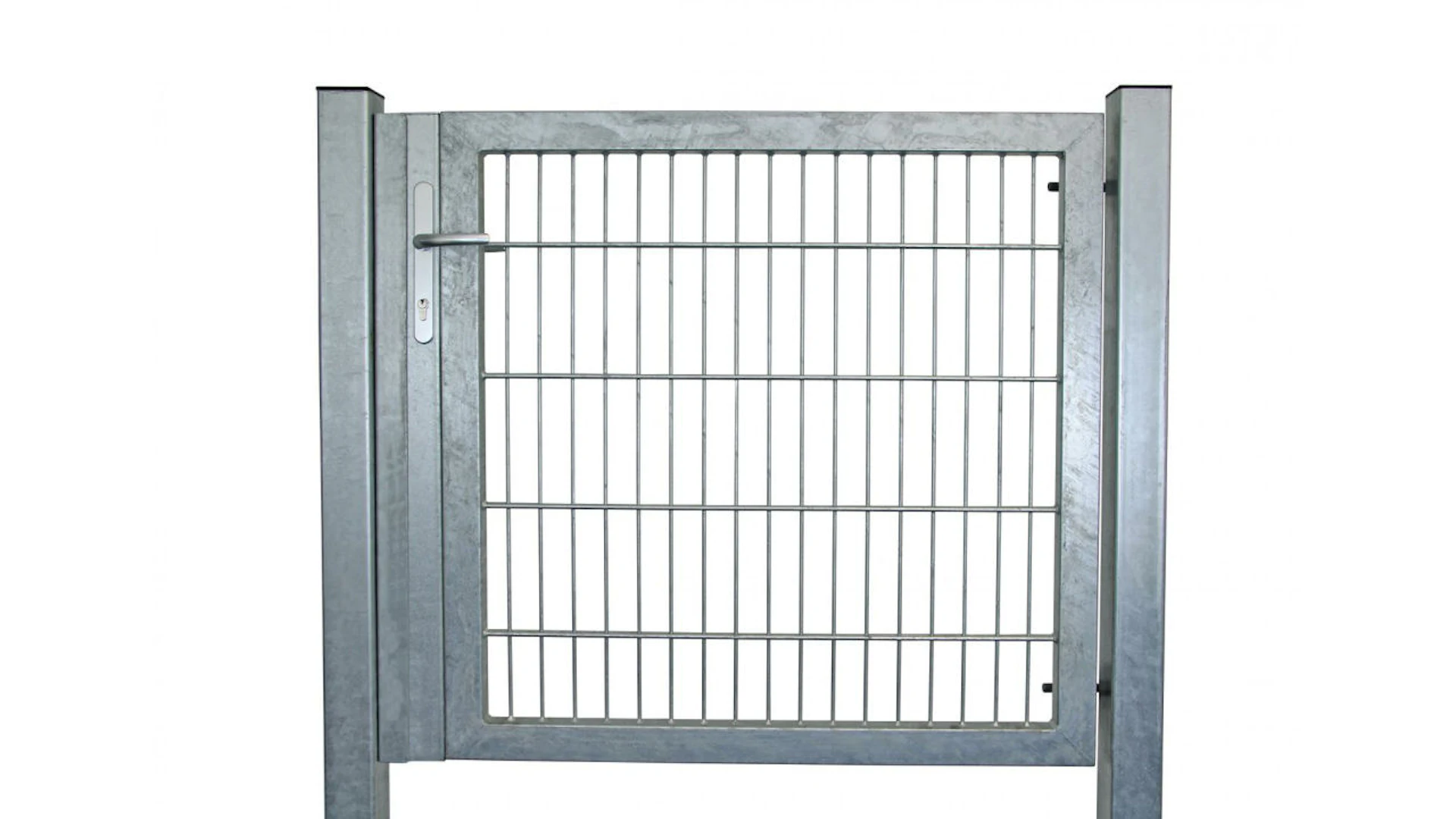 Porte universelle lourde 1 vantail galvanisé à chaud H 2000 x L 1325 mm poteaux de porte inclus