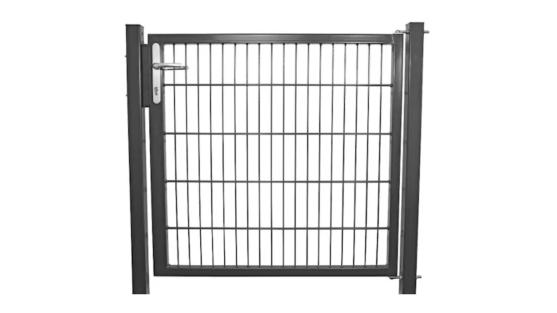 Porte universelle moyenne 1 gang anthracite poteaux de porte inclus