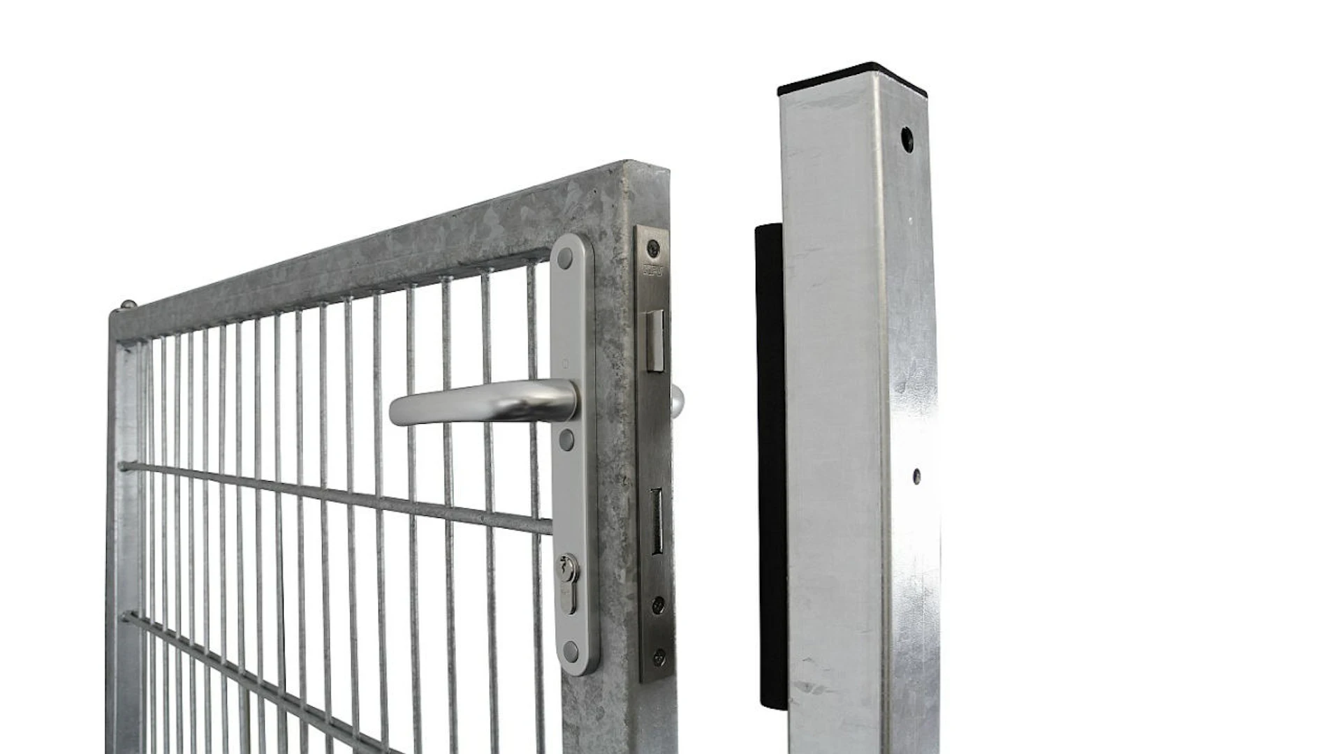 Porta universale media 1-gang zincata a caldo inclusi i pali della porta