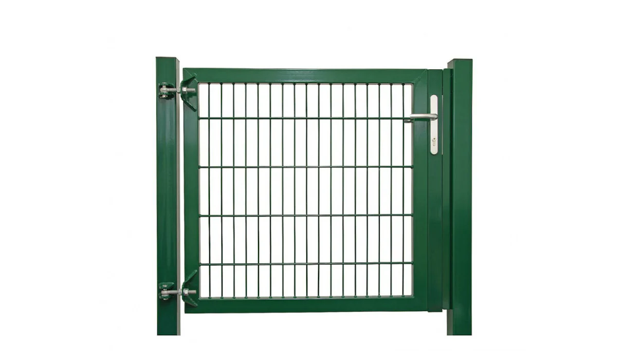 Universal door heavy 1-leaf moss green incl. gateposts
