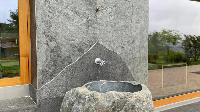 planeo EVOLITH Slate&Stone - Naturstein Wandverkleidung Urban Grey 1220 x 610 mm