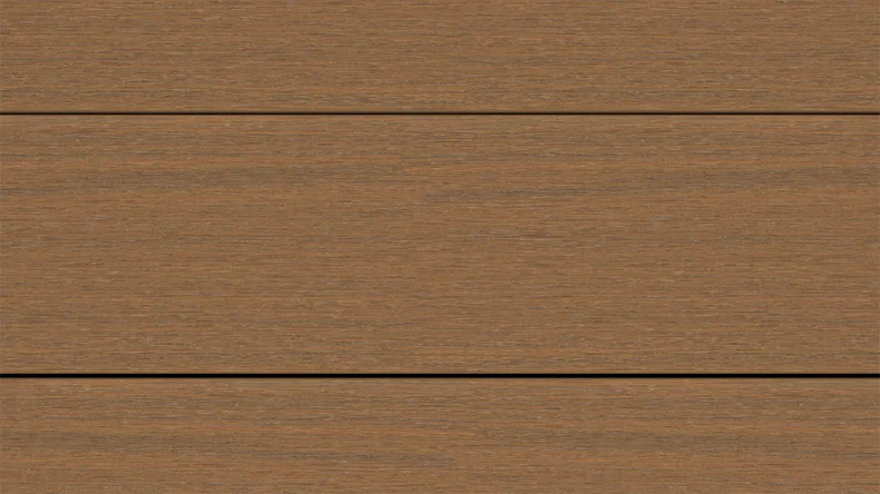 planeo ANTIKWoodline - Doghe per terrazza rivestite in WPC CoEx, doghe massicce - Teak birmano 3 m - rustico/spazzolato liscio