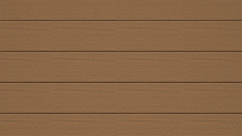 planeo ANTIKWoodline - Doghe per terrazza rivestite in WPC CoEx, doghe massicce - Teak birmano 3 m - rustico/spazzolato liscio