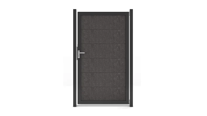planeo Gardence Guard - Porte composite universelle Anthracite avec cadre aluminium Anthracite | DB703