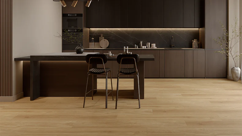 planeo Vinyle à clipser WPC - PUREtec MAX 50 EIR Chêne clair chaud | Isolation phonique intégrée (RP-A50-8)