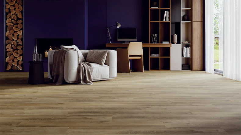 planeo Rigid Klick Vinyl - HOMEtec Basic 30 IXPE Warm Meadow Oak | Trittschalldämmung integr. (RP-E30-1)