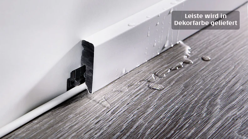 Wineo Sockelleiste Purline Planke Weiß 14,5 x 50 x 2400 mm (30060432)