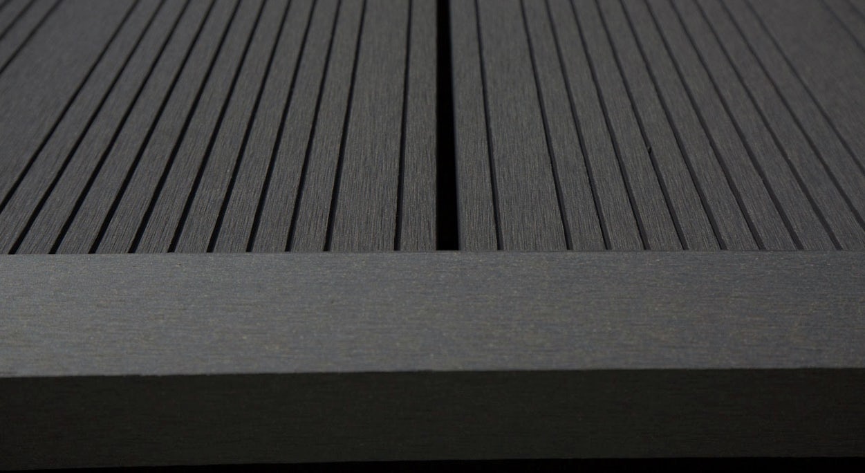 planeo WPC angle strip dark grey for decking boards - 2.2m