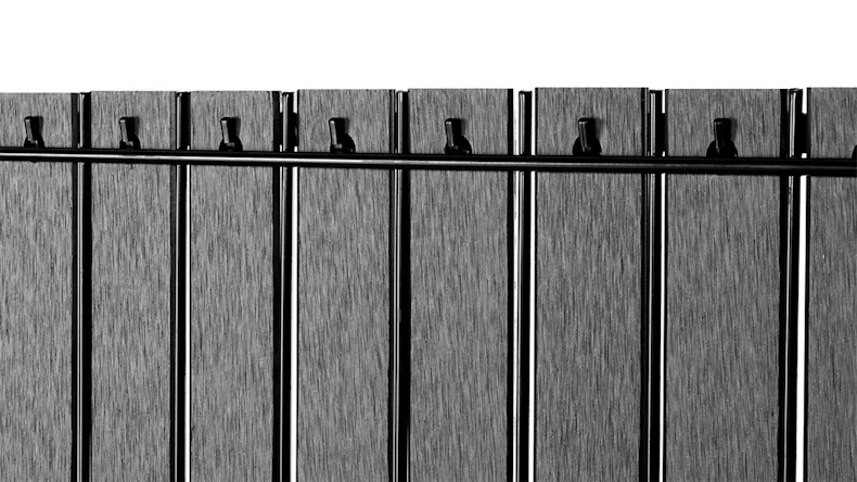 planeo WPC Streifen Set - Anthrazit L 250 x H 143 cm