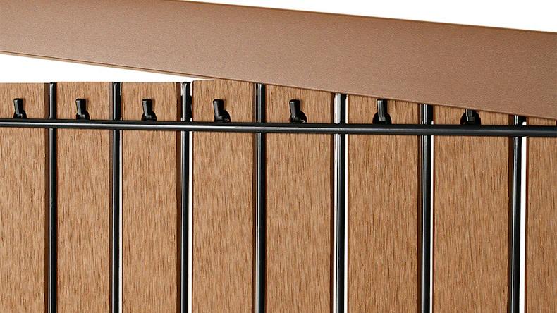 planeo WPC Streifen Set - Braun L 250 x H 143 cm