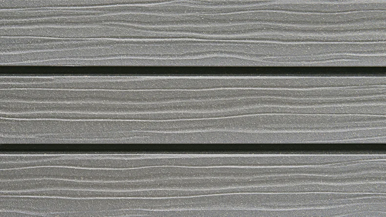 planeo Fassado - Rivestimento facciata a fasce romboidale WPC Prime Dolomite grigio Dolomite Piccolo 6 m