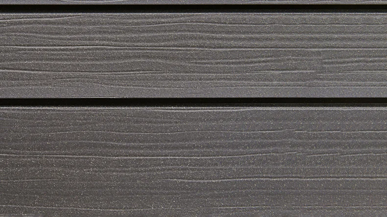 planeo Fassado - Rivestimento facciata a fasce romboidale WPC Prime grigio lava XL 4 m