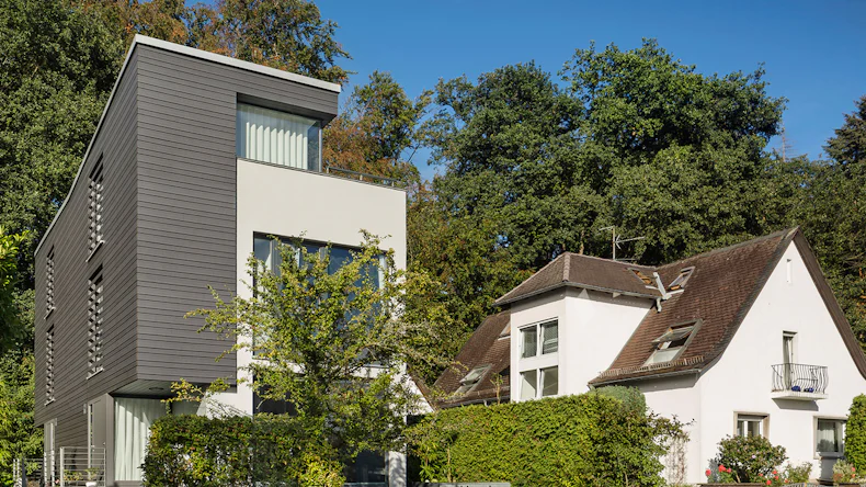 planeo Fassado - WPC Rhombusleiste Fassadenverkleidung Prime Lavagrau