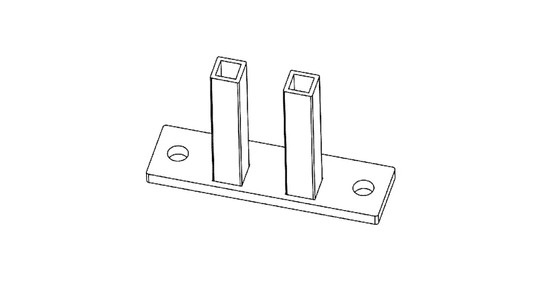 planeo Fassado - piede di costruzione in acciaio zincato
