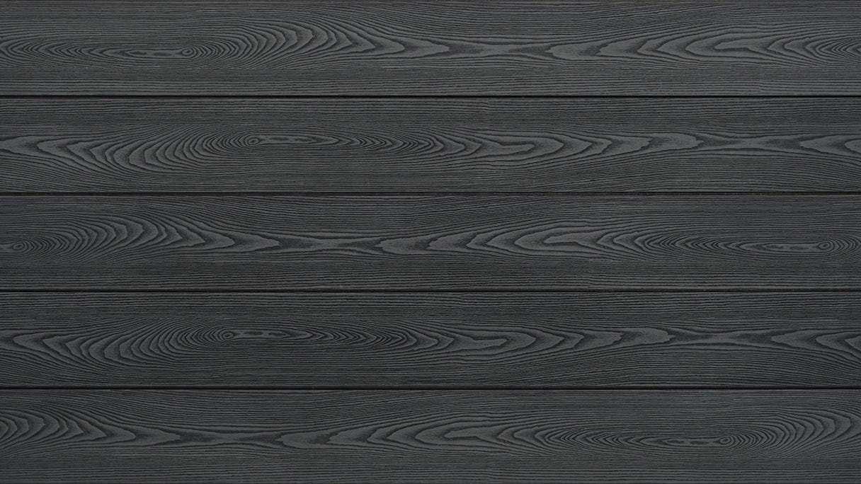 planeo WPC planche de terrasse solide PRIME gris foncé - structuré/brossé