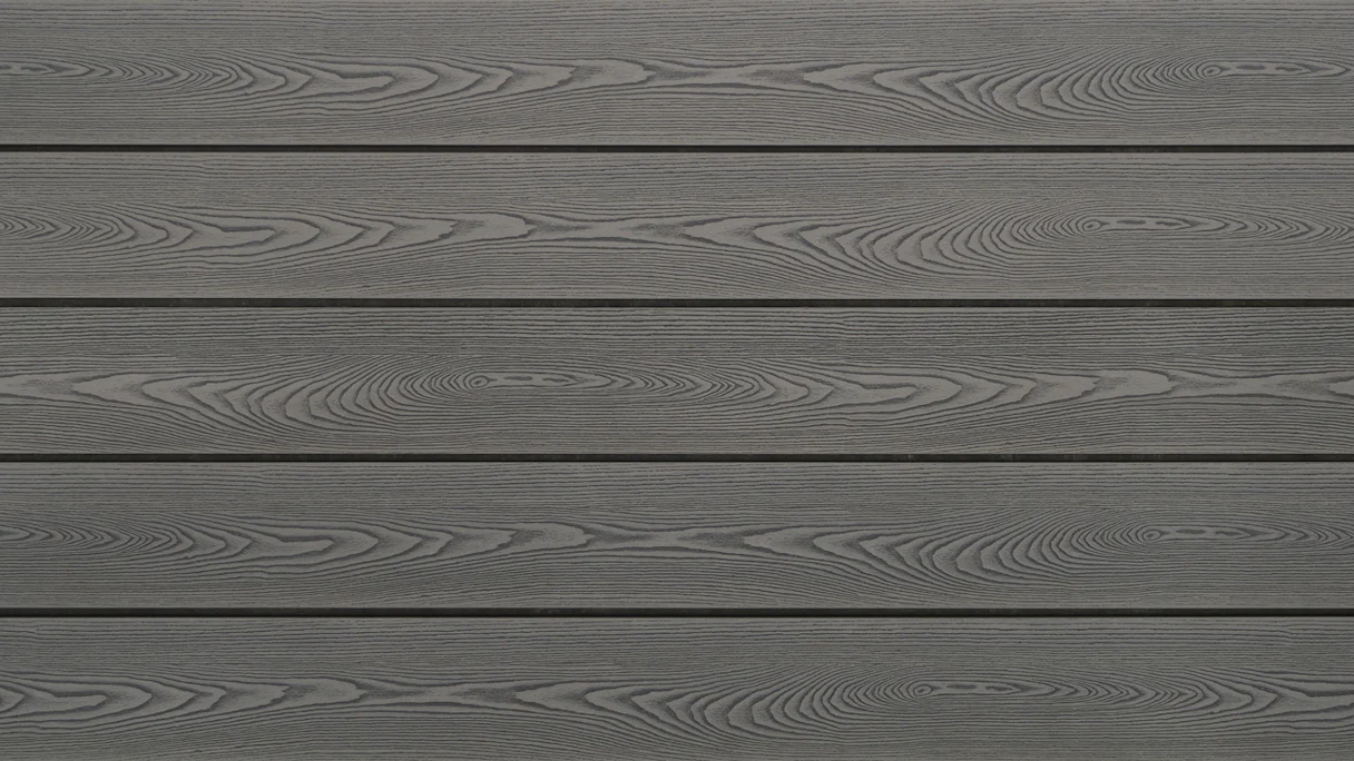 planeo WPC decking board Solid PRIME grigio chiaro - strutturato/spazzolato